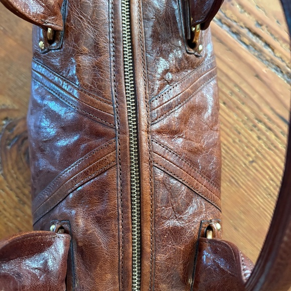 Kooba Hadley Brown Satchel Purse Y2K - Picture 14 of 16